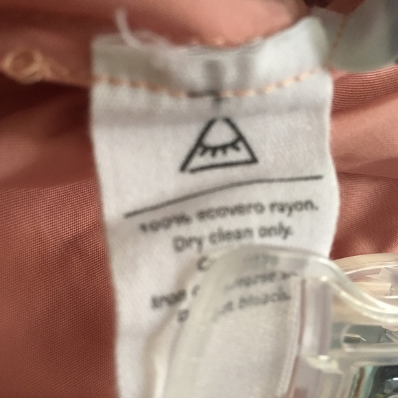 SLEEPER Pink Satin Rayon Large Cuff Pants 1 - Picture 7 of 7